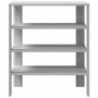 Mueble zapatero madera contrachapada gris sonoma 61x32x70 cm de , Zapateros y organizadores de calzado - Ref: Foro24-859847, ...