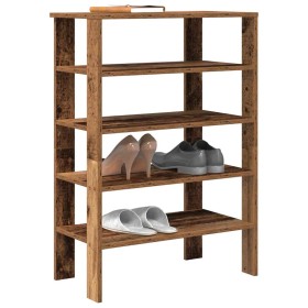 Mueble zapatero madera contrachapada madera vieja 61x32x87,5 cm de , Zapateros y organizadores de calzado - Ref: Foro24-85985...