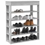Mueble zapatero madera de ingeniería gris sonoma 80x30x98 cm de , Zapateros y organizadores de calzado - Ref: Foro24-859937, ...