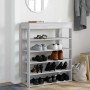 Mueble zapatero madera de ingeniería gris sonoma 80x30x98 cm de , Zapateros y organizadores de calzado - Ref: Foro24-859937, ...