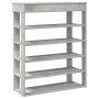 Mueble zapatero madera contrachapada gris hormigón 80x30x98 cm de , Zapateros y organizadores de calzado - Ref: Foro24-859935...