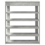 Mueble zapatero madera contrachapada gris hormigón 80x30x98 cm de , Zapateros y organizadores de calzado - Ref: Foro24-859935...