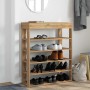 Zapatero artesanal de madera contrachapada 80x30x98 cm de , Zapateros y organizadores de calzado - Ref: Foro24-859940, Precio...