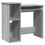 Escritorio con estantes contrachapada gris sonoma 84x40x78 cm de , Escritorios - Ref: Foro24-860450, Precio: 71,62 €, Descuen...