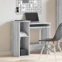 Escritorio con estantes contrachapada gris sonoma 84x40x78 cm de , Escritorios - Ref: Foro24-860450, Precio: 71,62 €, Descuen...