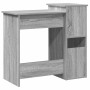 Escritorio con estantes contrachapada gris sonoma 84x40x78 cm de , Escritorios - Ref: Foro24-860450, Precio: 71,62 €, Descuen...