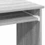 Escritorio con estantes contrachapada gris sonoma 84x40x78 cm de , Escritorios - Ref: Foro24-860450, Precio: 71,62 €, Descuen...