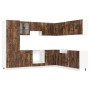Mueble cocina Porto roble ahumado 14 pzas madera contrachapada de , Armarios de cocina - Ref: Foro24-3314996, Precio: 1,00 €,...
