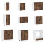 Mueble cocina Porto roble ahumado 14 pzas madera contrachapada de , Armarios de cocina - Ref: Foro24-3314996, Precio: 1,00 €,...