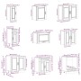 Mueble cocina Porto roble sonoma 14 pzas madera contrachapada de , Armarios de cocina - Ref: Foro24-3314994, Precio: 993,59 €...