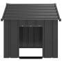 Caseta para perros con techo acero galvanizado 83x130x85 cm de , Casetas para perros - Ref: Foro24-4100915, Precio: 114,61 €,...