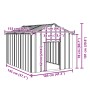 Caseta para perros con techo acero galvanizado 113x153x101 cm de , Casetas para perros - Ref: Foro24-4100920, Precio: 125,22 ...