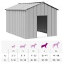 Caseta para perros con techo acero galvanizado 113x153x101 cm de , Casetas para perros - Ref: Foro24-4100920, Precio: 125,22 ...