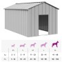 Caseta para perros con techo acero galvanizado 114x202x101 cm de , Casetas para perros - Ref: Foro24-4100922, Precio: 169,98 ...