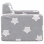 Sofá para niños felpa suave gris claro con estrellas de , Mobiliario para bebés y niños pequeños - Ref: Foro24-4104772, Preci...