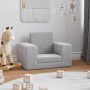 Sofá cama infantil felpa suave gris claro de , Mobiliario para bebés y niños pequeños - Ref: Foro24-4104785, Precio: 37,55 €,...