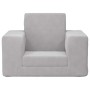 Sofá cama infantil felpa suave gris claro de , Mobiliario para bebés y niños pequeños - Ref: Foro24-4104785, Precio: 37,55 €,...
