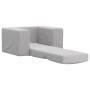 Sofá cama infantil felpa suave gris claro de , Mobiliario para bebés y niños pequeños - Ref: Foro24-4104785, Precio: 37,55 €,...