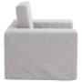 Sofá cama infantil felpa suave gris claro de , Mobiliario para bebés y niños pequeños - Ref: Foro24-4104785, Precio: 37,55 €,...