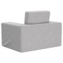 Sofá cama infantil felpa suave gris claro de , Mobiliario para bebés y niños pequeños - Ref: Foro24-4104785, Precio: 37,55 €,...