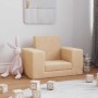 Sofá cama infantil felpa suave color crema de , Mobiliario para bebés y niños pequeños - Ref: Foro24-4104787, Precio: 38,43 €...