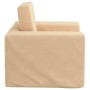 Sofá cama infantil felpa suave color crema de , Mobiliario para bebés y niños pequeños - Ref: Foro24-4104787, Precio: 38,43 €...