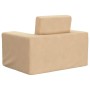 Sofá cama infantil felpa suave color crema de , Mobiliario para bebés y niños pequeños - Ref: Foro24-4104787, Precio: 38,43 €...