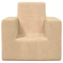Sofá para niños felpa suave color crema de , Mobiliario para bebés y niños pequeños - Ref: Foro24-4104793, Precio: 35,67 €, D...