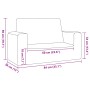 Sofá para niños de 2 plazas de felpa suave rosa de , Mobiliario para bebés y niños pequeños - Ref: Foro24-4104801, Precio: 47...