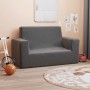 Sofá para niños de 2 plazas de felpa suave gris antracita de , Mobiliario para bebés y niños pequeños - Ref: Foro24-4104798, ...