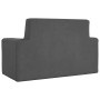 Sofá para niños de 2 plazas de felpa suave gris antracita de , Mobiliario para bebés y niños pequeños - Ref: Foro24-4104798, ...