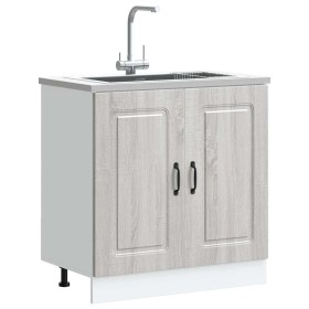 Mueble bajo para fregadero Kalmar gris sonoma 80x46x81,5 cm de , Armarios de cocina - Ref: Foro24-853453, Precio: 76,87 €, De...