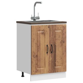 Mueble bajo para fregadero Kalmar madera vieja 60x46x81,5 cm de , Armarios de cocina - Ref: Foro24-853445, Precio: 80,47 €, D...