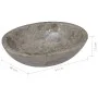 Marble gray sink 53x40x15 cm by vidaXL, Sinks - Ref: Foro24-149173, Price: 167,51 €, Discount: %