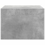 Mesitas de noche de pared con luces LED 2 uds gris hormigón de , Muebles TV - Ref: Foro24-860218, Precio: 93,46 €, Descuento: %