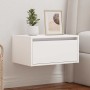 Mesita de noche de pared con luces LED blanco de , Muebles TV - Ref: Foro24-860211, Precio: 54,81 €, Descuento: %