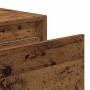 Mesitas de noche de pared luces LED 2 unidades madera antigua de , Muebles TV - Ref: Foro24-860226, Precio: 103,64 €, Descuen...