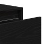 Mesita de noche de pared con luces LED roble negro de , Muebles TV - Ref: Foro24-860213, Precio: 57,26 €, Descuento: %