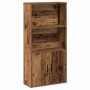 Estantería madera de ingeniería color envejecido 60x24x120 cm de , Librerías y estanterías - Ref: Foro24-860425, Precio: 68,9...