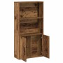 Estantería madera de ingeniería color envejecido 60x24x120 cm de , Librerías y estanterías - Ref: Foro24-860425, Precio: 68,9...