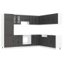 Mueble de cocina Lucca negra 14 piezas madera contrachapada de , Armarios de cocina - Ref: Foro24-3314982, Precio: 1,00 €, De...