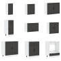 Mueble de cocina Lucca negra 14 piezas madera contrachapada de , Armarios de cocina - Ref: Foro24-3314982, Precio: 1,00 €, De...