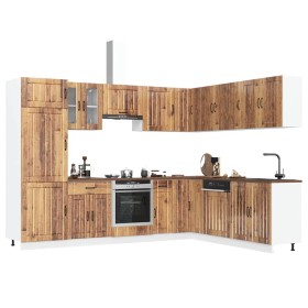 Mueble cocina Lucca madera vieja 14 pzas madera contrachapada de , Armarios de cocina - Ref: Foro24-3314989, Precio: 1,00 €, ...