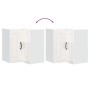 Armario de cocina de esquina pared Kalmar blanca de alto brillo de , Armarios de cocina - Ref: Foro24-853619, Precio: 93,85 €...