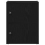 Estantería de madera de ingeniería roble negro 40x24x52 cm de , Librerías y estanterías - Ref: Foro24-860356, Precio: 42,82 €...