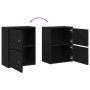 Estantería de madera de ingeniería roble negro 40x24x52 cm de , Librerías y estanterías - Ref: Foro24-860356, Precio: 42,82 €...