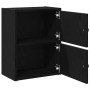 Estantería de madera de ingeniería roble negro 40x24x52 cm de , Librerías y estanterías - Ref: Foro24-860356, Precio: 42,82 €...