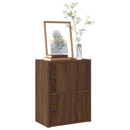 Estantería de madera de ingeniería marrón roble 40x24x52 cm de , Librerías y estanterías - Ref: Foro24-860361, Precio: 41,01 ...