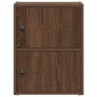 Estantería de madera de ingeniería marrón roble 40x24x52 cm de , Librerías y estanterías - Ref: Foro24-860361, Precio: 41,01 ...