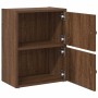 Estantería de madera de ingeniería marrón roble 40x24x52 cm de , Librerías y estanterías - Ref: Foro24-860361, Precio: 41,01 ...
